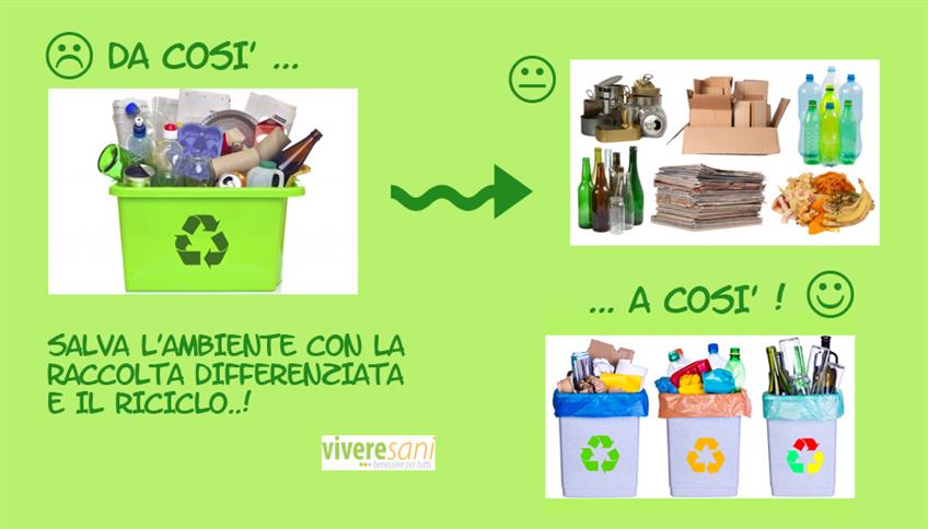 Il benessere passa anche dalla raccolta differenziata Il benessere passa anche dalla raccolta differenziata